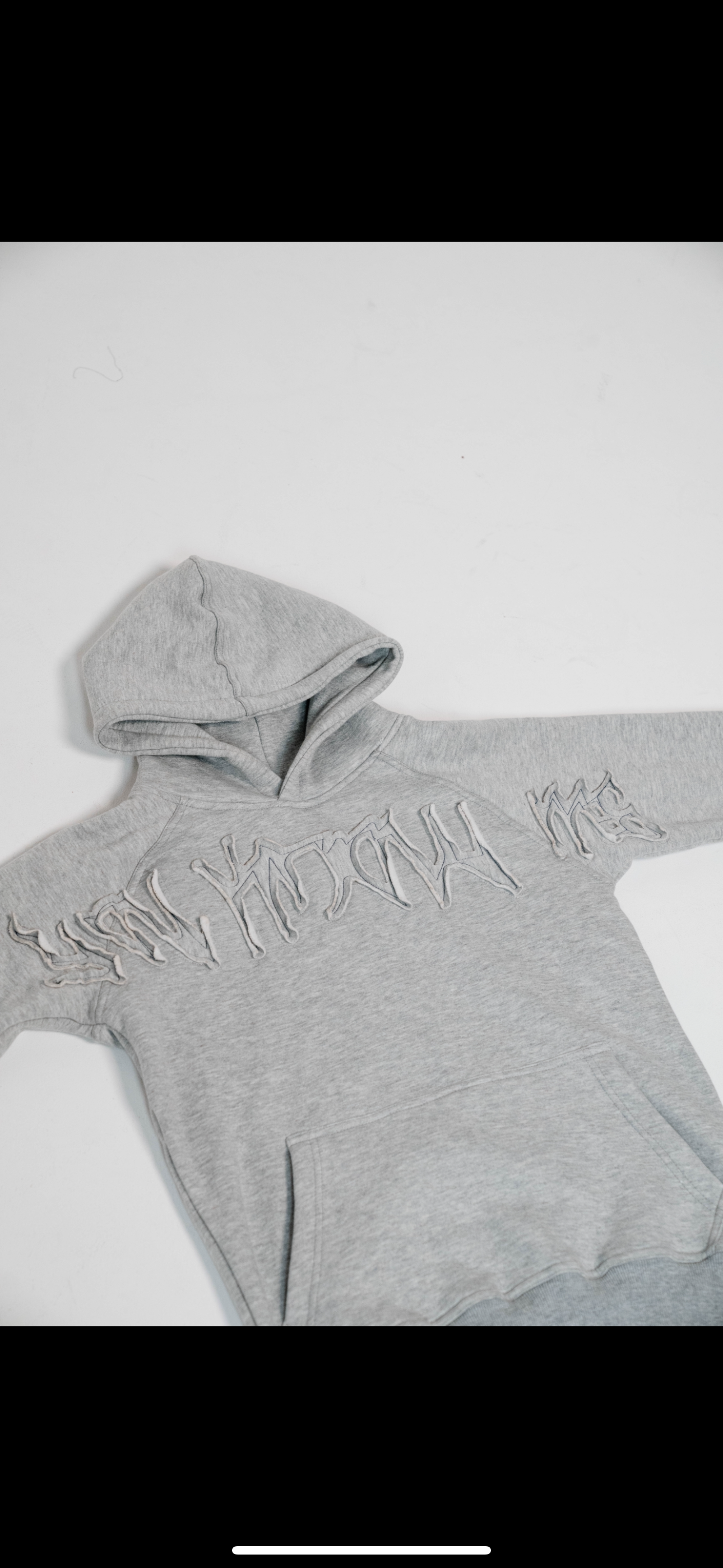 YKME GREY ON GREY HOODIE